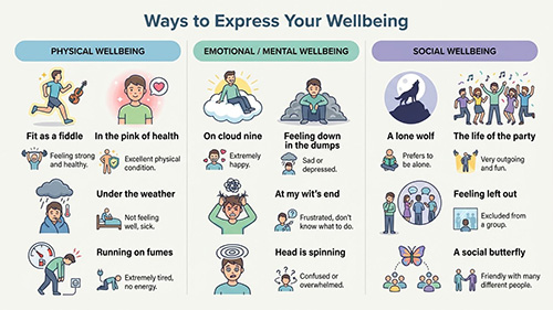 different way to say improve your wellbeibng
