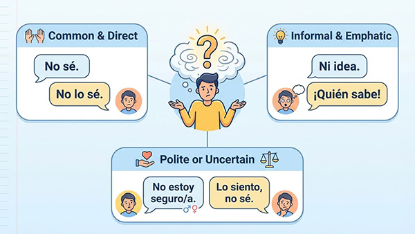 how do you say i dont know in spanish